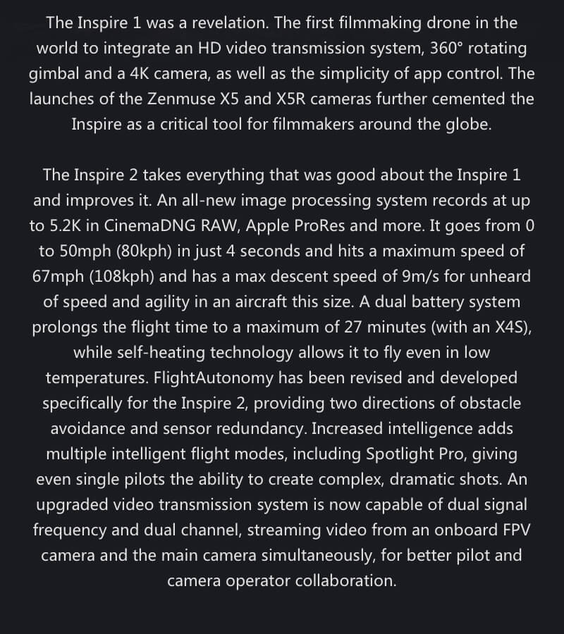 Dji Inspire 2 Combo