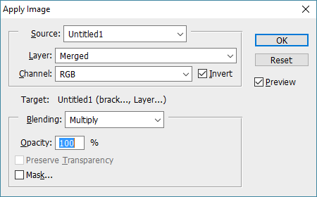Adobe Photoshop Mask Popup