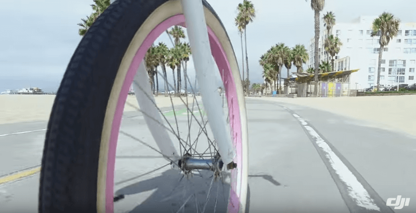 DJI Osmo in Bicicletta