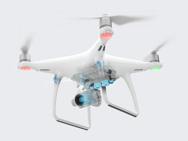 DJI Phantom 4 Advanced sensori visivi