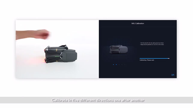 DJI Mavic Pro calibrazione