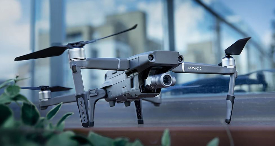 DJFEI Mavic Mini 2 Carrello di Atterraggio Esteso Proteggi Gambe Estensione Accessori Drone di Protezione Sottoscocca e Stabilizzatore per DJI Mavic Mini 2