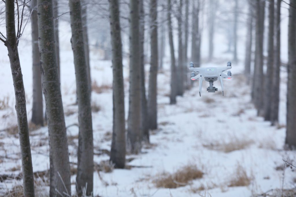 Foto drone DJI in inverno