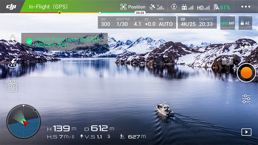 DJI Punto di Rientro