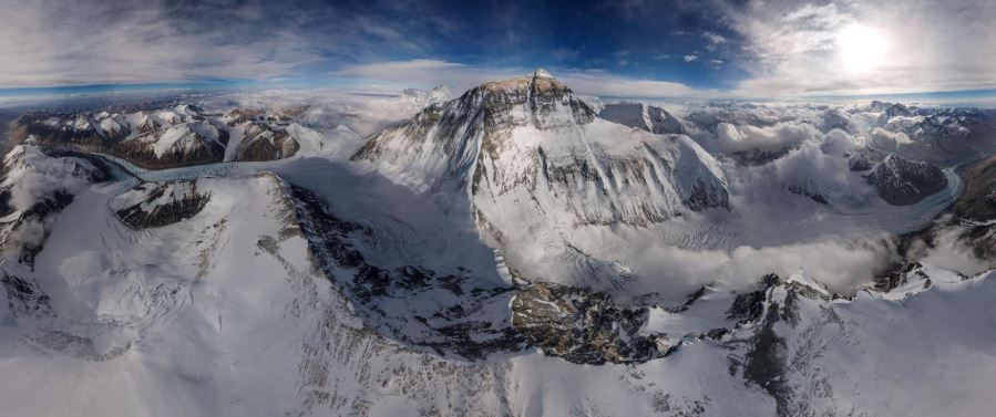 Everest con drone DJI