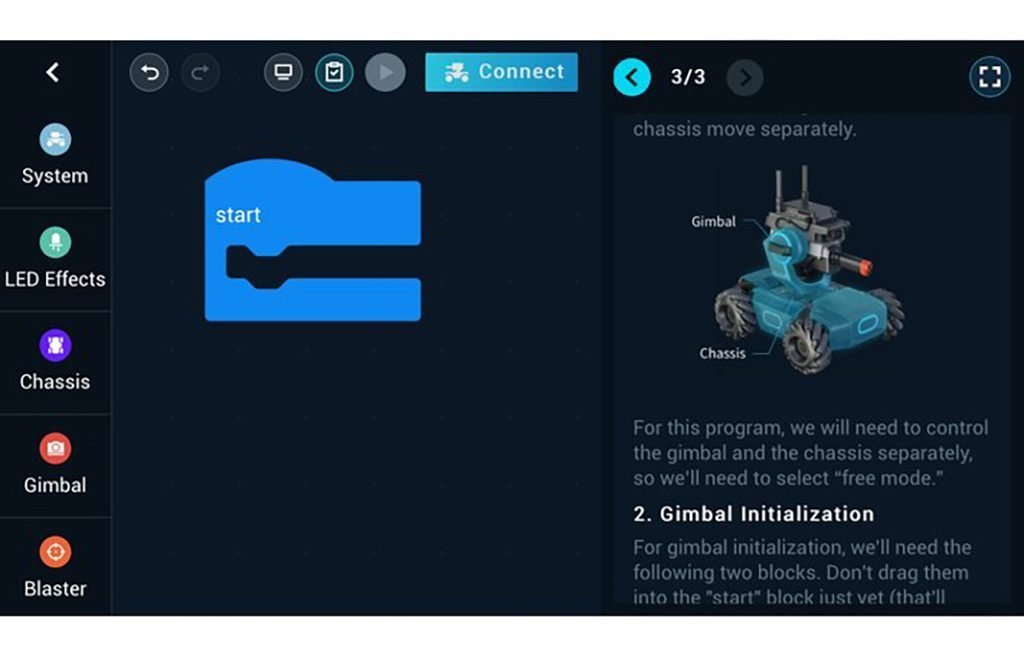 dji robomaster s1 programmazione