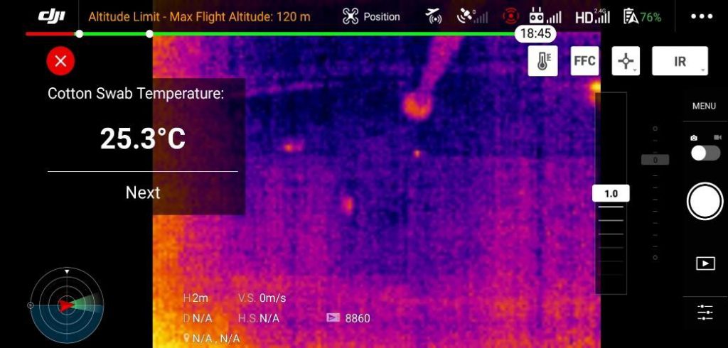 temperatura misurata