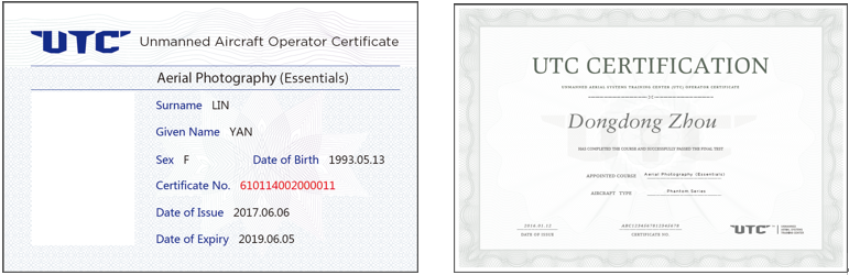 Brevetto pilota drone e certificazione DJI Academy Utc