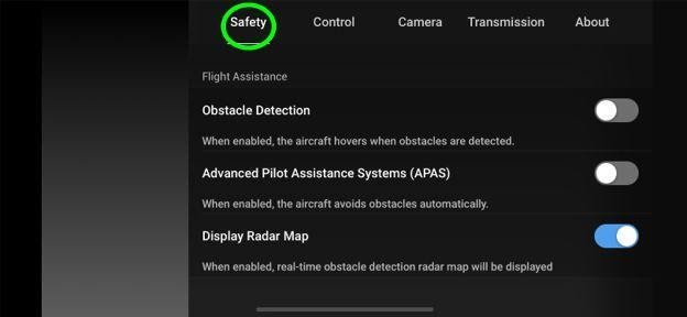 dji fly sicurezza
