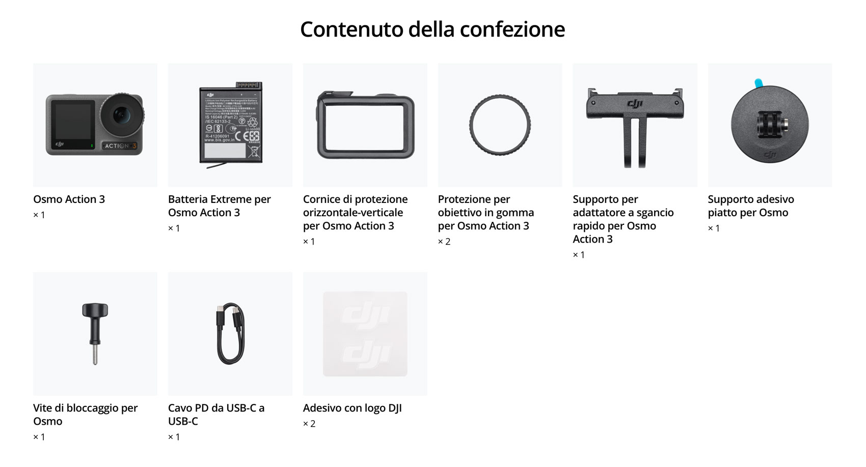 Osmo-Action-3-Combo-Standard-contenuto